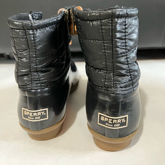 Sperry Skinny Quilt Textile/Eva Limitied Edition Boot Ladies Size 7 Side Zip EUC - Picture 3 of 7